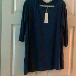 Eileen Fisher sz large tunic, medium blue